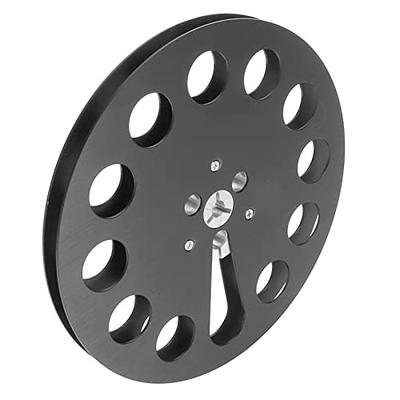 Empty Tape Reel, Black Open Reel Takeup Reel 3 Holes Replacement Aluminum  Alloy 1/4 7 Inch For NAB 