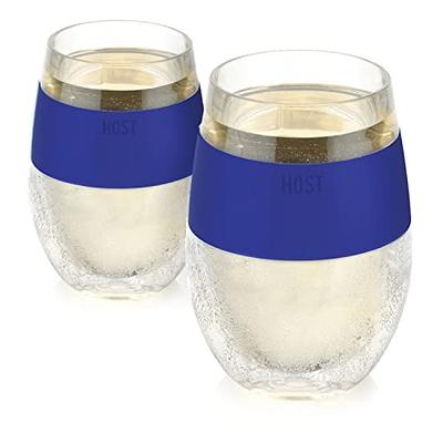 Host Freeze Cooling Glasses, Freezer Gel Stemless Wine Glasses for Red &  White Wine, Insulated Glass with Silicone Band, Set of 2, 8.5 oz - Yahoo  Shopping