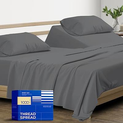 Pure Cotton California King Size Cotton Bed Sheets Set (Cal King