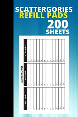 Black And White Publishing Scattergories Score Card: Scattergories