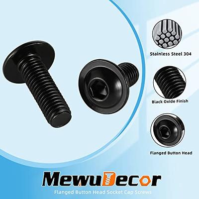 M8-1.25 x 20mm Socket Head Cap Screws, Allen Socket Drive, Stainless Steel  18-8, Full Thread, Bright Finish, Machine Thread, 25 PCS