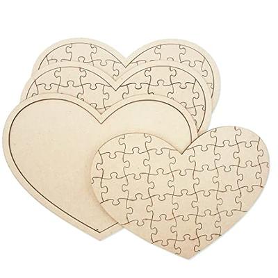 3 Pack Blank Wooden Heart Shaped Jigsaw Puzzle 11.2x8.4 Inch Unfinished  Wooden Puzzle Board Wooden Heart Shaped Canvas for DIY - Yahoo Shopping