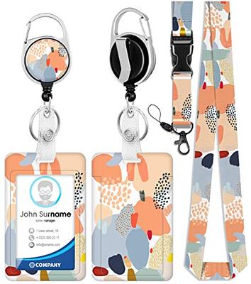 Retractable ID BADGE Reel Holder Name Tag Lanyard Nurse Teacher