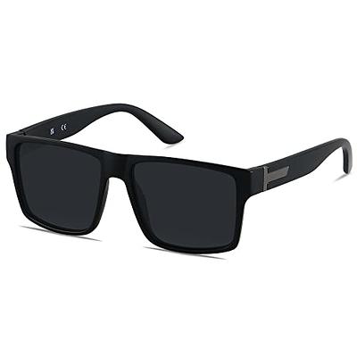 LYZOIT Square Sunglasses for Men Women Polarized Oversized Big UV Protection  Rectangle Shades Matte Black Sun glasses - Yahoo Shopping