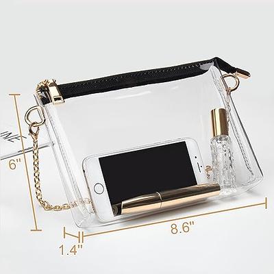 LZXYBIN Clear Purses for Women Stadium, Small Clear Purse Concert  Transparent Crossbody Bag Stadium Approved for Women