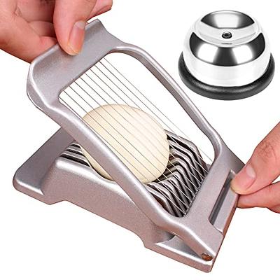 egg slicer with Egg Piercer,for Hard Boiled Eggs Cutter Strawberry Slicer  Heavy Duty Aluminium Slicer Stainless Steel Wire Multipurpose Dicer for  Soft Fruit Mushroom - Yahoo Shopping