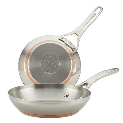 Tosca Cortona 10 inch Nonstick Aluminum Frying Pan in Warm Grey