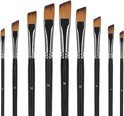 Grabie Professional Synthetic Round Paint Brush Set of 5,Watercolor Paint Brushes, Art Supplies for Painting, Round Pointed Tip Soft Anti-Shedding