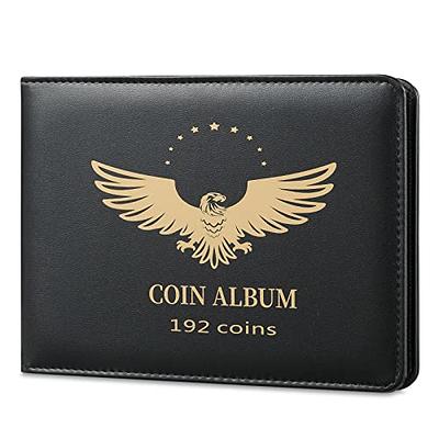 Coin Collection Holder Book for Collectors, PVC Free, 192 Pockets Coin  Collecting Storage Album Organizer Supplies for Dime,Cent,Nickel,Quarter,  Half Dollar, Silver Dollar Coins(192 Pockets) - Yahoo Shopping