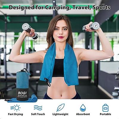 4monster Microfiber Travel Towel, Quick Dry Sport Towel, Super Absorbent,  Compact, Lightweight,Soft, Suitable for  Gym,Bath,Beach,Yoga,Camping,Golf,Hiking,Backpacking,Sports,Workout Gray XL  