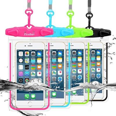 Niveaya Double Space Waterproof Phone Pouch - 2 Pack, Waterproof Phone Lanyard Case with iPhone 15/14/13/12 Pro Max/Pro/8 Plus, Galaxy S22/s21/s20