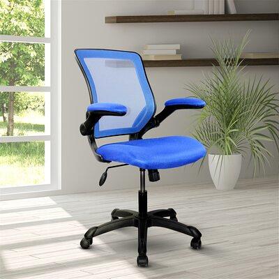 Techni Mobili  High Back Executive Mesh Office Chair with Arms, Lumbar  Support and Chrome Base