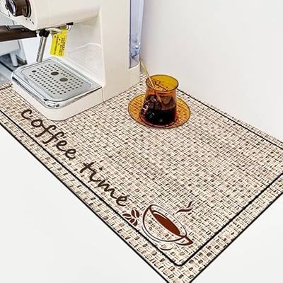 Coffee Station Accessory Rubber Spill Mat for Countertops Grey