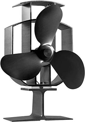 Wood Stove Fan, 6 Blades Wood Stove Fan Heat Powered, Fireplace