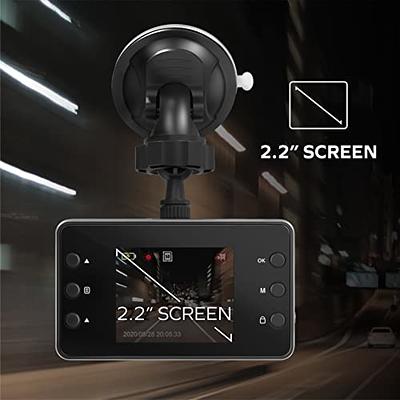 Edospor Dash Cam for Cars with 64G SD Card, 3'' IPS Screen Car Camera, 176°  Wide Angle Dash Camera, 1080P FHD Dashcam with IR Night Vision, Loop