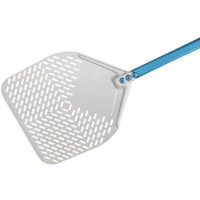 Aluminum rectangular perforated pizza peel Gi.Metal