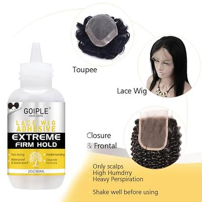  Wonder Lace Bond Wig Adhesive Extra Mega Hold 1.18o  Invisible Wig  Bonding Glue: Water & Oil-Resistant, Non-Toxic, Light Hold for Secure and  Natural-Looking Poly and Lace Hairpiece, Wigs : Beauty