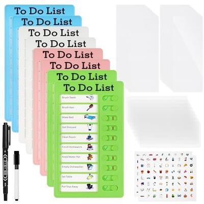 6 Pieces) Chore Chart Memo Checklist Board, Chore Chart for Kids, to Do  List Message Board with 20 Removable Replacement Blank Card Stocks for Home  Travel Daily Planning - Yahoo Shopping