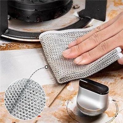Multipurpose Wire Dishwashing Rags for Wet and Dry, Multifunctional  Non-Scratch Wire Dishcloth Japanese Metal Wire Dish Towel Non-Scratch  Scrubbing Cleaning Rags for Kitchen (15 PCS) - Yahoo Shopping