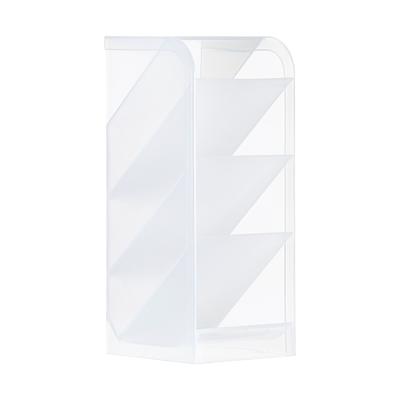  STORi Bliss Open Compartment Clear Plastic Organizer Set of 2, 12x8 and 10x6, Rectangular Makeup & Vanity Containers & Pantry Storage  Bins with Pass-Through Handles, Round Corners