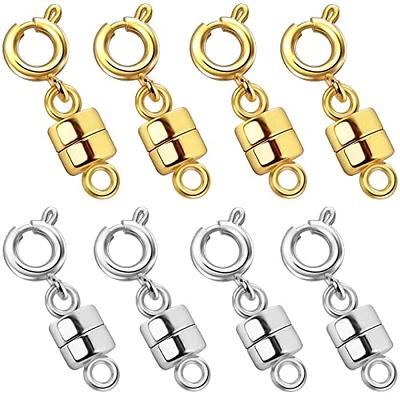 SLYCAY Pack of 6 Locking Magnetic Necklace Clasps and Closures Gold and  Silver Plated Bracelet Converter Clasp,Bracelet Connectors Suitable for  Necklaces Chain Extender and Jewelry Making - Yahoo Shopping