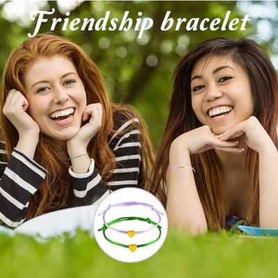 Amazon.com: Best Friends Bracelets for 2/3/4/5/6 Friendship Bracelets String  for Women Long Distance Touch Bracelet Knotted Heart Bracelet for Party  Friends Gifts (5pcs) : Clothing, Shoes & Jewelry