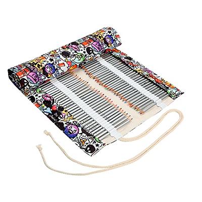 Wrapables Pencil Roll Organizer, Colored Pencil Wrap Pouch (72 slots)