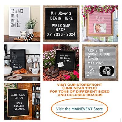 All Black Felt Letter Board Sign Board with Letters White Precut 10x10  Inch, Changeable Letter Board Baby Announcement Boards Letters Words And  Numbers, Baby Letter Board Stand, Letter Message Board - Yahoo