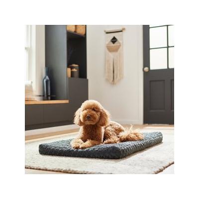 Magic Dog Large Dog Bed Soft Dog Crate Pad Dog Mat 42 Inches Machine  Washable Pet Bed Kennel Pad with Non-Slip Bottom, Dark Gray L