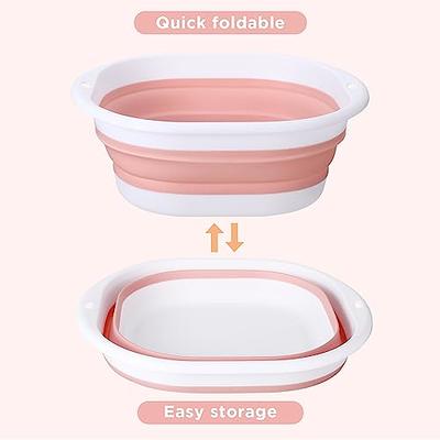 SAMMART 9.45L (2.5 Gallon) Collapsible Tub - Foldable Dish Tub - Portable  Washing Basin - Space Saving Plastic