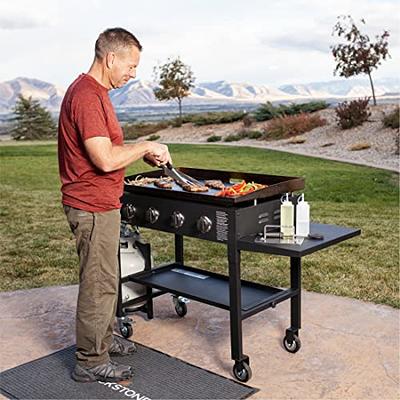 VEVOR Flat Top Griddle Grill & Propane Fueled 2 Burners Stove