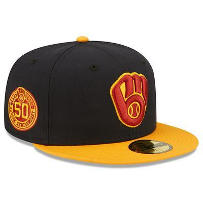 New Era Men's Navy Milwaukee Brewers 50th Anniversary Team Color