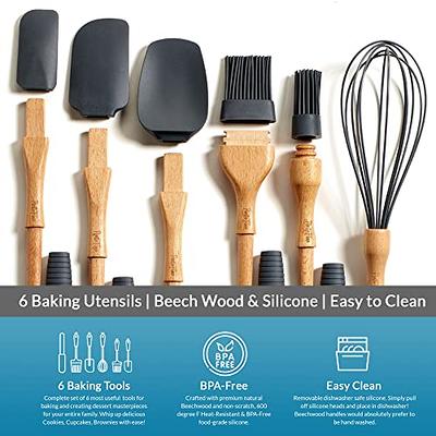 Pranski kitchen utensils set-12 pieces silicone cooking utensils set (dishwasher  safe) 392f heat resistant spatula