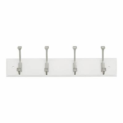 Modern Octopus 5 Hooks Rail Nickel/white - Brightroom™ : Target