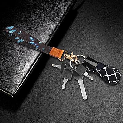 WEESMILE Wristlet Keychain for Women, Stretchy Wrist Keychain Lanyard, Cute Key Chains for Car Keys, Wrist Key Holder for Women Men