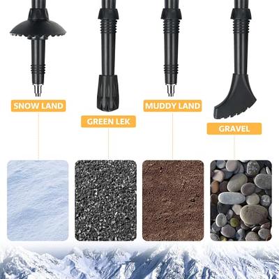 Covacure Hiking Poles Collapsible Trekking Poles - Aluminum Alloy 7075 Walking  Sticks for Hiking with Telescopic & Foldable Tri-fold Design Hiking Gear  for Women Men, Hiking, Camping, Climbing - Yahoo Shopping