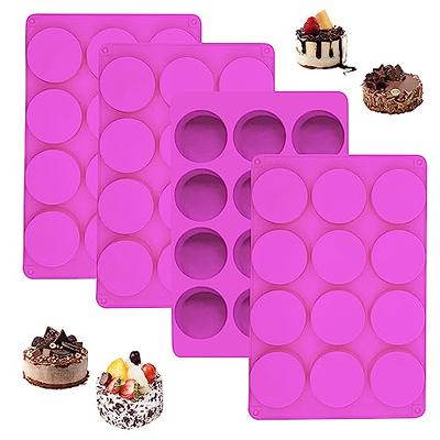 Oreo Mold Silicone, 4 PCS Silicone Mold Oreo Cookie Chocolate 12