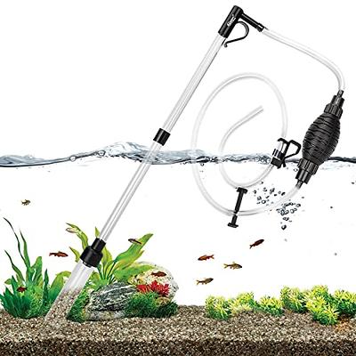  Enomol Gravel Vacuum For Aquarium Water Changer Fish Tank  Cleaning Tools,Siphon Universal Quick Pump Aquarium Water Changing