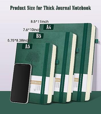 Journal for Women A5 Soft Cover Leather Journals for Writing Lined Journal  for Girl Women Ruled Writing Journal for Office School, Dark Green