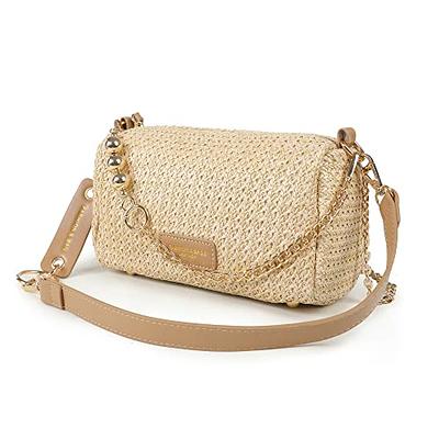 YXILEE Summer Straw Shoulder Bag Straw Small Clutch Crossbody Bags for  Women Beach Cell Phone Wallet Purse Handmade Envelope