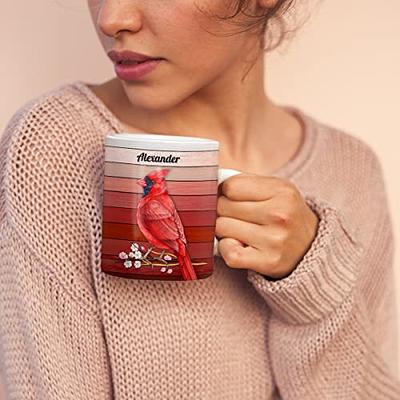 Wassmin Personalized Cardinal Mug Cup 11oz 15oz Coffee Mugs Cup Decor Gifts  For Animal Lovers Women Men Girls Teen Birthday Christmas Presents Gifts  Stuff With Custom Name - Yahoo Shopping