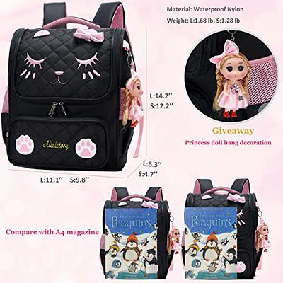 Gazigo Children Princess Waterproof PU Backpack for