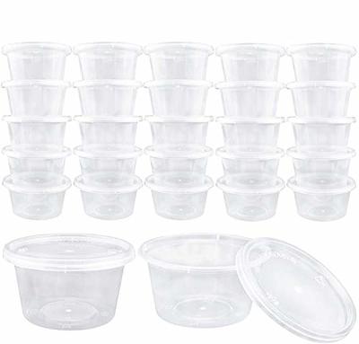 Augshy 40 Pack Small Plastic Slime Containers With Lids Small