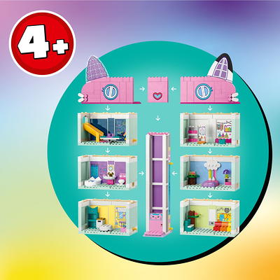 LEGO Gabby's Dollhouse 10788 Building Toy Set, An 8-Room Playhouse with  Authentic Details and Popular Characters from the Show, Including Gabby,  Pandy Paws, Cakey and MerCat, Gift for Kids Ages 4+ - Yahoo Shopping