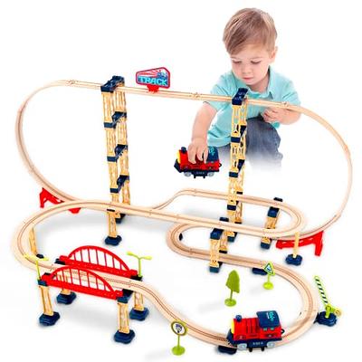 116PCS Train Set Toy,Tracks Car Toy,Train Track Playset for 3 4 5