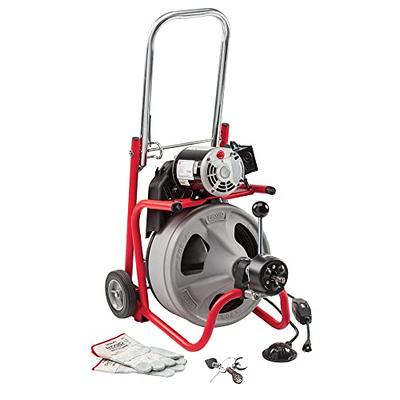 Milwaukee M18 18V Lithium-Ion 3/8 in. x 75 ft. Cordless Drain Cleaning Drum  Machine Kit w/CABLE DRIVE & Front Guide Hose