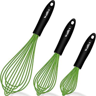 Silicone Whisk, Heat Resistant Kitchen Whisks for Non-stick Cookware