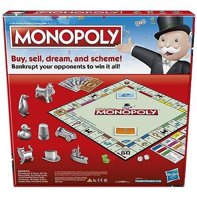 Monopoly Game, Family Board Game for 2 to 6 Players, Monopoly Board Game  for Kids Ages 8 and Up, Includes Fan Vote Community Chest Cards, Package  May