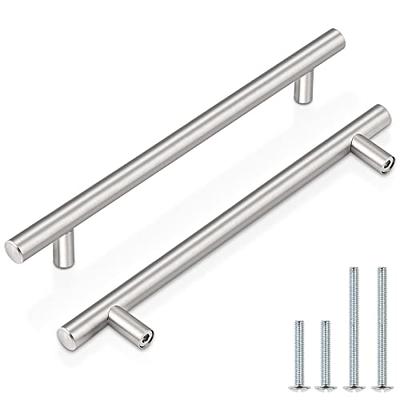 Probrico Brushed Nickel Finish One Hole Kitchen Cabinet Handles Stainl