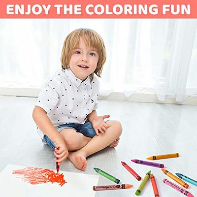 Jar Melo 16 Colors Jumbo Crayons for Toddlers, Non Toxic Washable Crayons  for Babies, Easy to